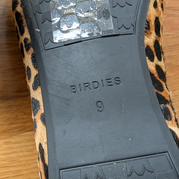 Birdies The Starling Loafers Leopard Print Calf Hair Animal Print Shoes - Picture 7 of 9